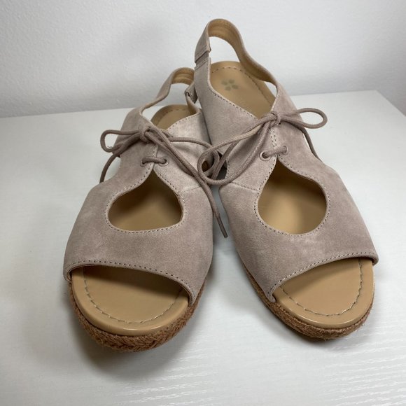 Naturalizer Reilly Turtledove Suede Espadrille Sling Back Sandal - Size … - Picture 3 of 10